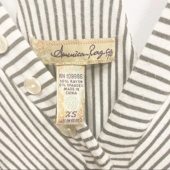 American Rag Stripe Summer Dress With Pockets - Picture 4 of 7